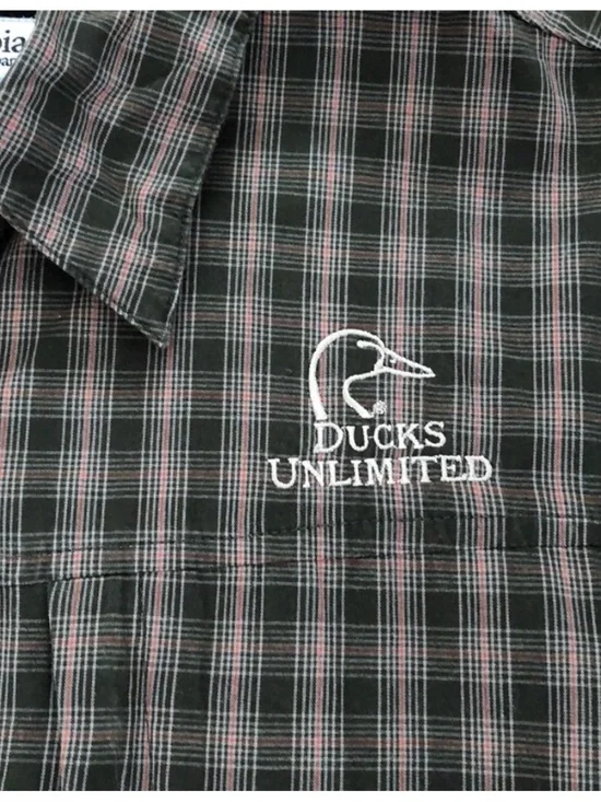 Columbia Ducks Unlimited Men's Plaid Shirt size large - Picture 2 of 10